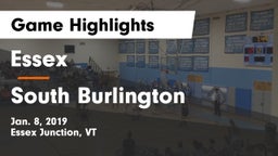 Essex  vs South Burlington Game Highlights - Jan. 8, 2019