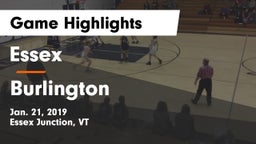 Essex  vs Burlington  Game Highlights - Jan. 21, 2019