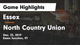 Essex  vs North Country Union  Game Highlights - Dec. 23, 2019