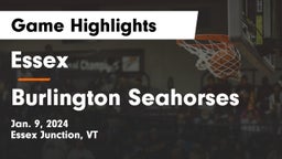 Essex  vs Burlington Seahorses Game Highlights - Jan. 9, 2024