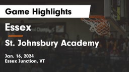 Essex  vs St. Johnsbury Academy  Game Highlights - Jan. 16, 2024