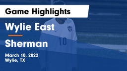 Wylie East  vs Sherman  Game Highlights - March 10, 2022