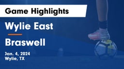 Wylie East  vs Braswell  Game Highlights - Jan. 4, 2024