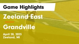 Zeeland East  vs Grandville  Game Highlights - April 28, 2023