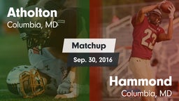 Matchup: Atholton  vs. Hammond  2016