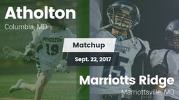 Matchup: Atholton  vs. Marriotts Ridge  2017