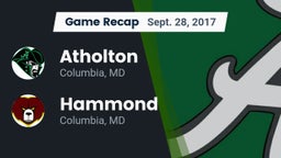 Recap: Atholton  vs. Hammond 2017