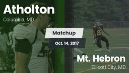 Matchup: Atholton  vs. Mt. Hebron  2017