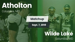 Matchup: Atholton  vs. Wilde Lake  2018