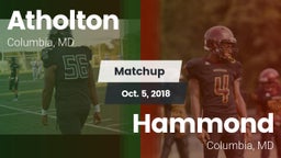 Matchup: Atholton  vs. Hammond 2018