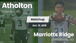 Matchup: Atholton  vs. Marriotts Ridge  2018