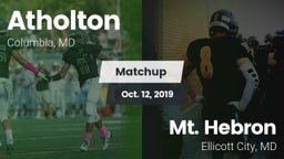 Matchup: Atholton  vs. Mt. Hebron  2019