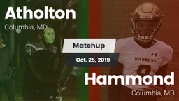 Matchup: Atholton  vs. Hammond 2019