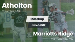 Matchup: Atholton  vs. Marriotts Ridge  2019