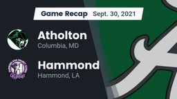 Recap: Atholton  vs. Hammond  2021