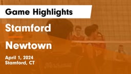 Stamford  vs Newtown  Game Highlights - April 1, 2024