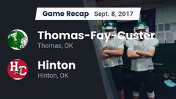 Recap: Thomas-Fay-Custer  vs. Hinton  2017