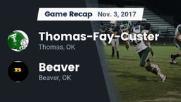 Recap: Thomas-Fay-Custer  vs. Beaver  2017