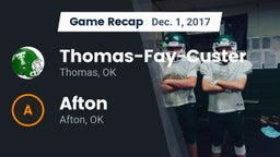 Recap: Thomas-Fay-Custer  vs. Afton  2017