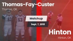 Matchup: Thomas-Fay-Custer vs. Hinton  2018