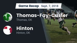 Recap: Thomas-Fay-Custer  vs. Hinton  2018