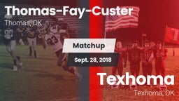 Matchup: Thomas-Fay-Custer vs. Texhoma  2018