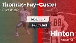 Matchup: Thomas-Fay-Custer vs. Hinton  2019