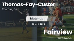 Matchup: Thomas-Fay-Custer vs. Fairview  2019