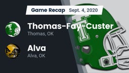 Recap: Thomas-Fay-Custer  vs. Alva  2020