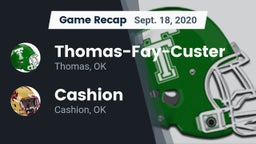Recap: Thomas-Fay-Custer  vs. Cashion  2020