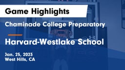 Chaminade College Preparatory vs Harvard-Westlake School Game Highlights - Jan. 25, 2023