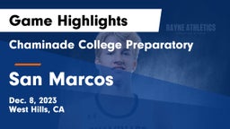 Chaminade College Preparatory vs San Marcos  Game Highlights - Dec. 8, 2023
