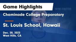 Chaminade College Preparatory vs St. Louis School, Hawaii Game Highlights - Dec. 28, 2023