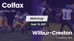 Matchup: Colfax  vs. Wilbur-Creston  2017