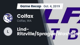 Recap: Colfax  vs. Lind-Ritzville/Sprague/Washtucna/Kahlotus 2019