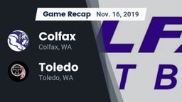 Recap: Colfax  vs. Toledo  2019