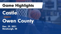 Castle  vs Owen County  Game Highlights - Dec. 29, 2021
