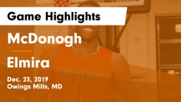 McDonogh  vs Elmira  Game Highlights - Dec. 23, 2019
