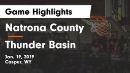 Natrona County  vs Thunder Basin  Game Highlights - Jan. 19, 2019