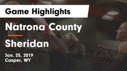 Natrona County  vs Sheridan  Game Highlights - Jan. 25, 2019