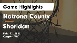 Natrona County  vs Sheridan  Game Highlights - Feb. 22, 2019