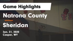 Natrona County  vs Sheridan  Game Highlights - Jan. 31, 2020