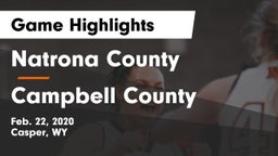 Natrona County  vs Campbell County  Game Highlights - Feb. 22, 2020