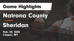 Natrona County  vs Sheridan  Game Highlights - Feb. 28, 2020