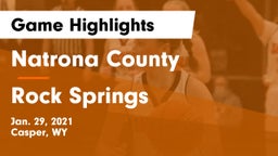 Natrona County  vs Rock Springs  Game Highlights - Jan. 29, 2021