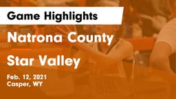 Natrona County  vs Star Valley  Game Highlights - Feb. 12, 2021