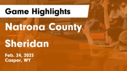 Natrona County  vs Sheridan  Game Highlights - Feb. 24, 2023