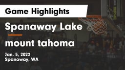 Spanaway Lake  vs mount tahoma Game Highlights - Jan. 5, 2022