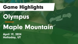 Olympus  vs Maple Mountain  Game Highlights - April 19, 2024
