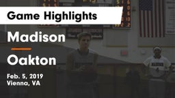 Madison  vs Oakton  Game Highlights - Feb. 5, 2019